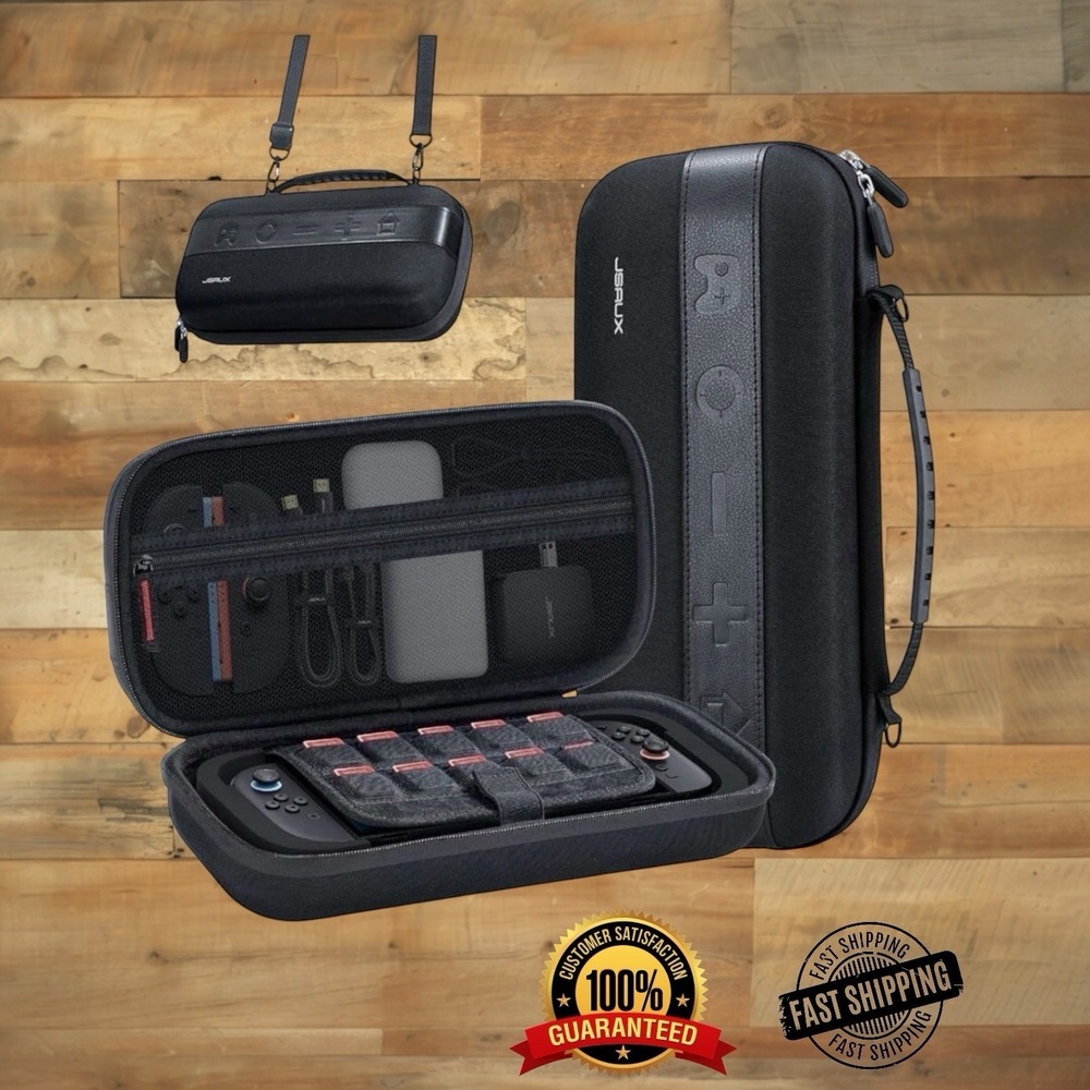 JSAUX Mega Travel Carry Case for Nintendo Switch 2, Holds 20 Games - New In Box‎